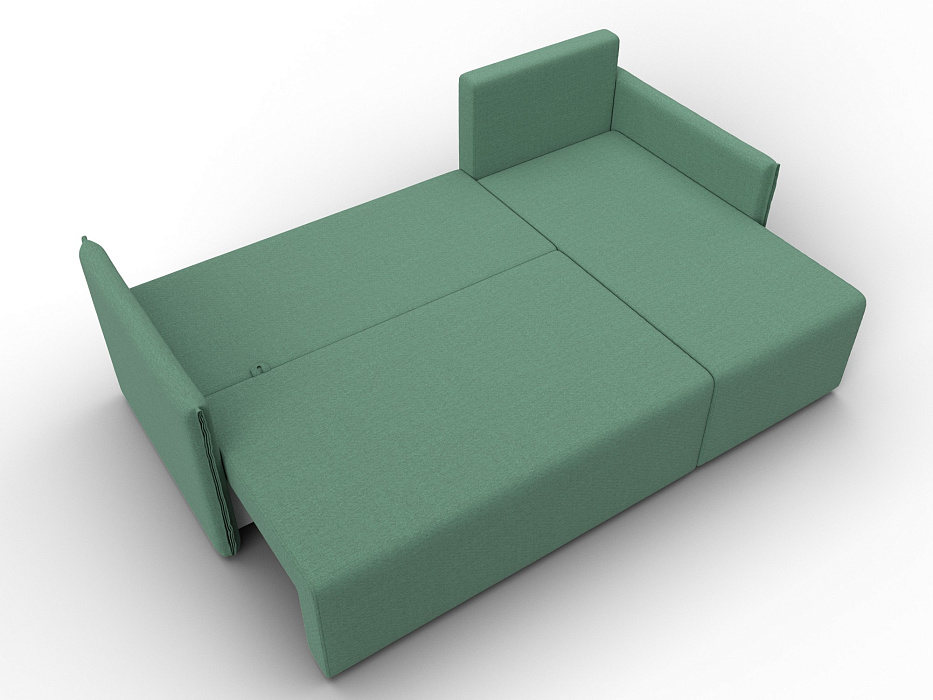 Диван угловой Лига-124 угол универсальный (амур 11 зеленый)