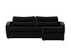 Угловой диван Форсайт правый угол (черный цвет)