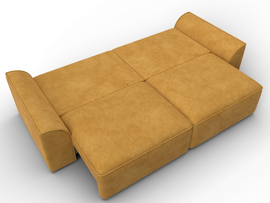 Диван прямой Лига-048 НПБ (brut 10 желтый)