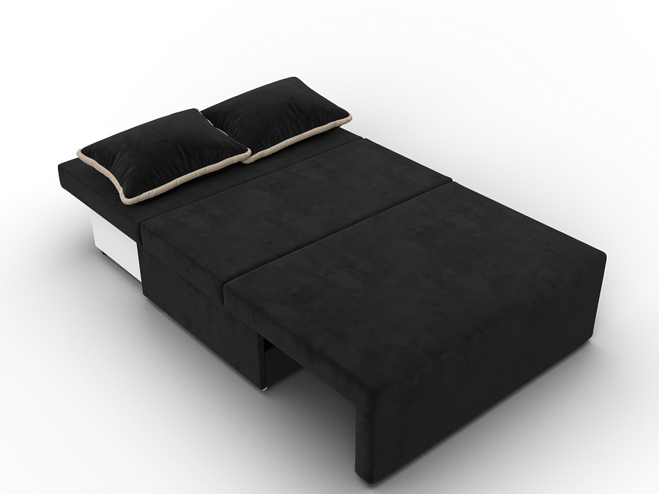 Диван прямой Лагуна (seven 35 черный;seven 729 бежевый)