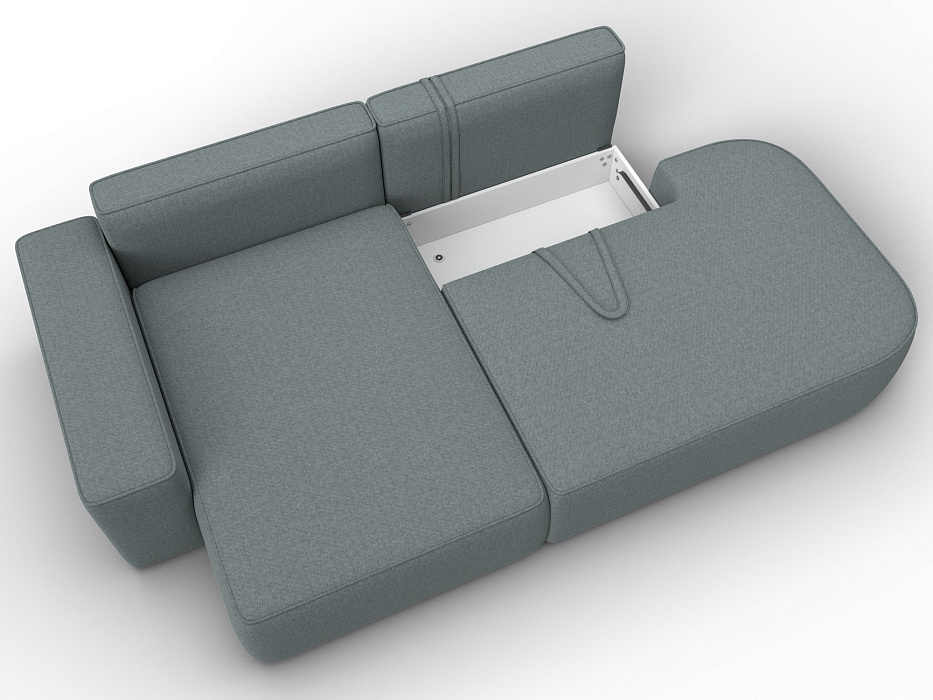 Диван угловой Лига-065 БП угол левый (амур 07 серый) Диван угловой Лига-065 БП угол левый (амур 07 серый)