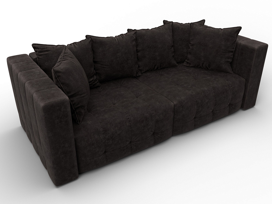 Диван прямой Лига-052 НПБ (brut 17 коричневый)