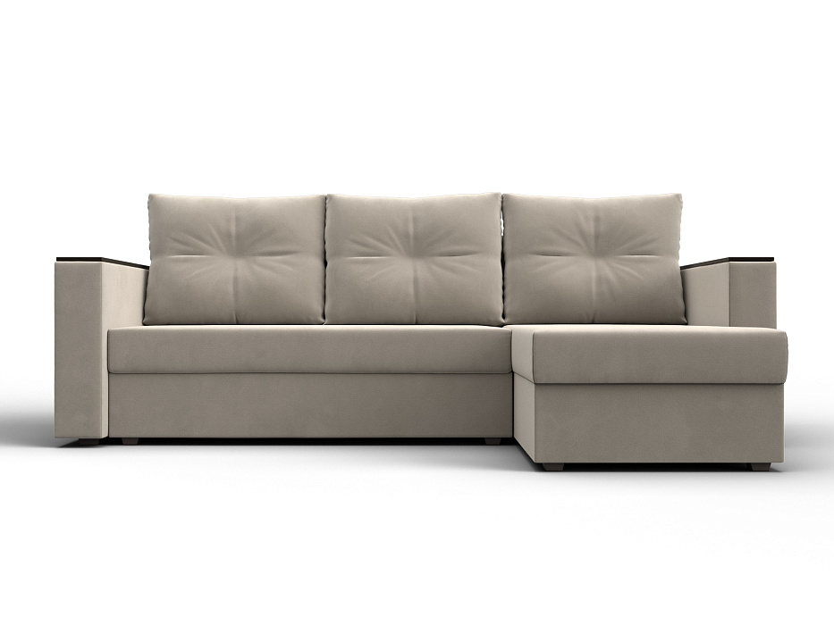 Диван угловой Атланта без стола универсальный угол (бежевый)