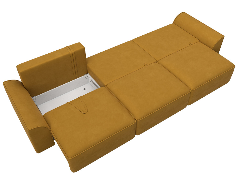 Диван прямой Лига-048 НПБ Лонг (brut 10 желтый) Диван прямой Лига-048 НПБ Лонг (brut 10 желтый)