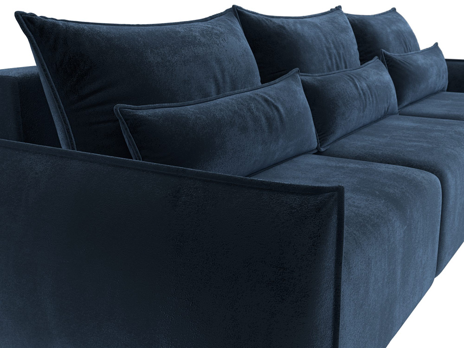 Диван прямой Лига-051 НПБ Лонг (tower 13 синий)