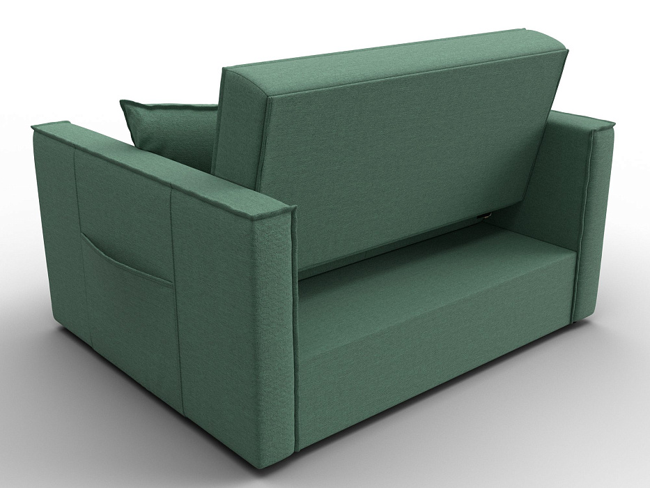 Диван прямой Лига-104 (140) (амур 11 зеленый)