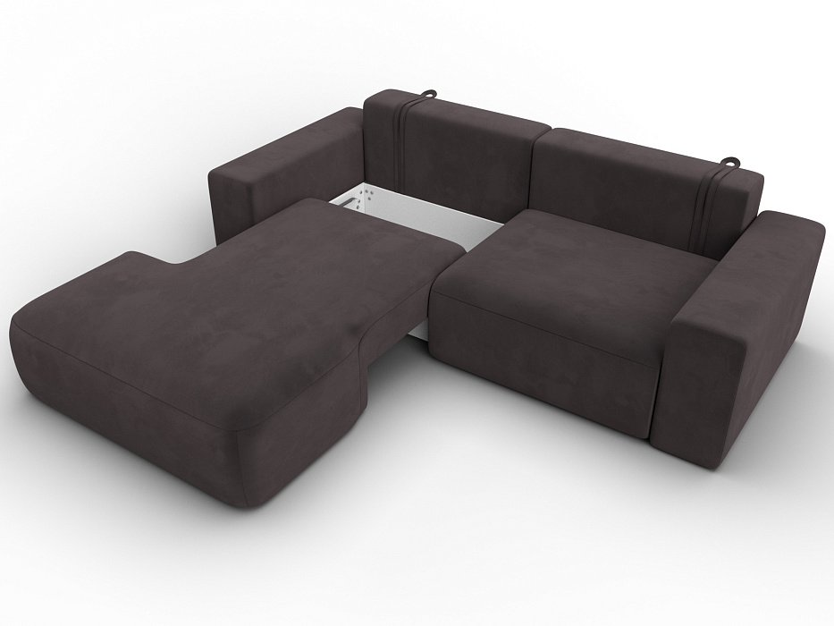 Диван угловой Лига-036 НПБ Классик левый угол (коричневый)