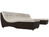 П-образный модульный диван Монреаль (бежевый\коричневый)