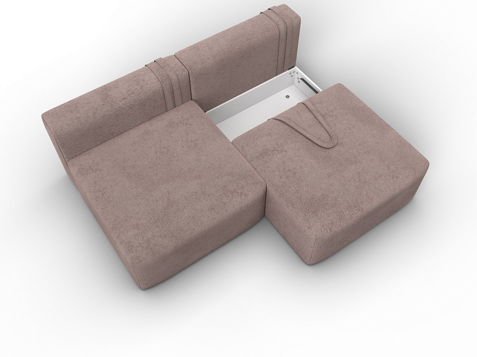 Диван прямой модульный Лига-060 НПБ (tower 05 бежевый)