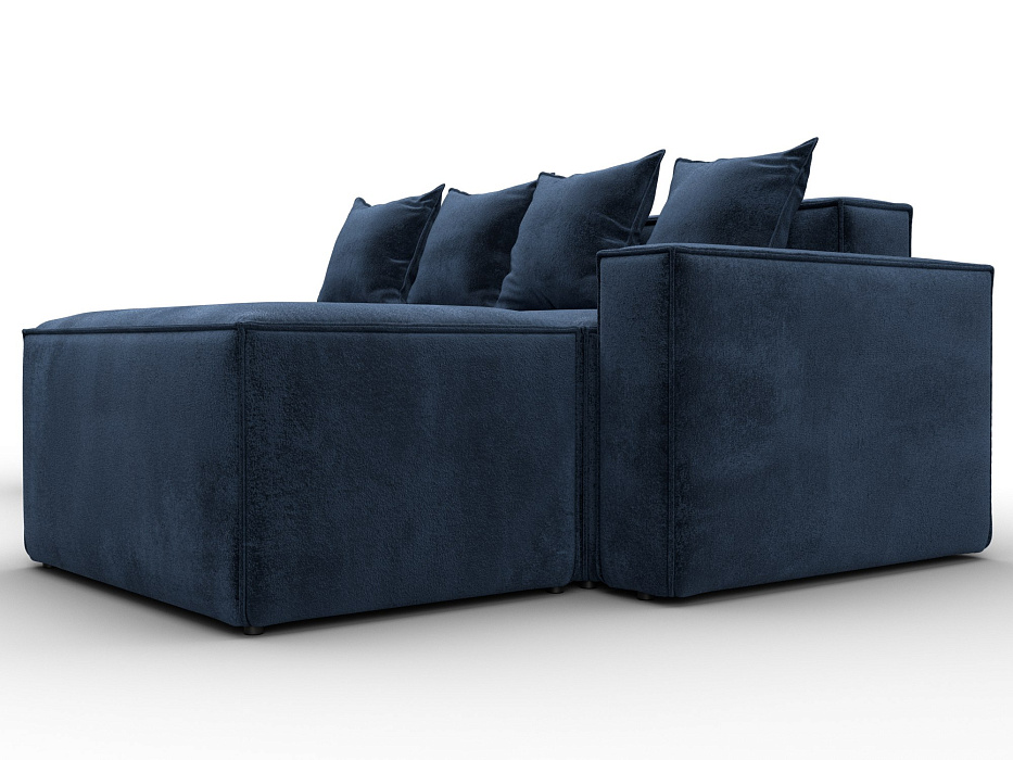 Диван угловой модульный Лига-063 угол правый (tower 13 синий)