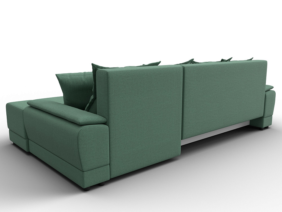 Диван угловой Лига-119 угол правый (амур 11 зеленый)