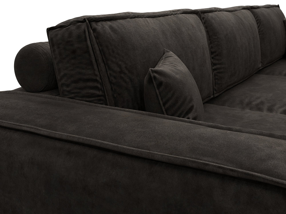 Диван прямой Лига-081 НПБ Лонг (brut 17 коричневый)