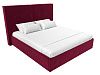 Интерьерная кровать Аура 180 (бордовый цвет)
