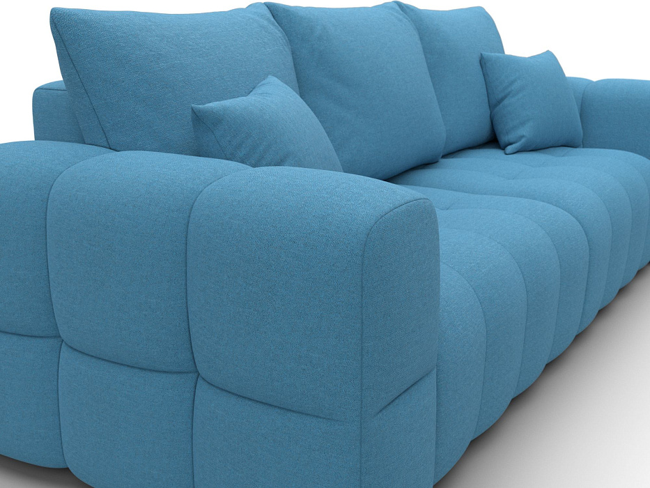 Диван прямой Лига-110 НПБ (амур 10 голубой)