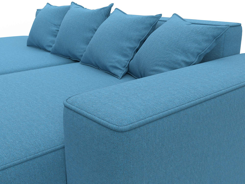 Диван угловой Лига-065 угол правый (амур 10 голубой)