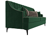 Прямой диван Марк (зеленый\коричневый)