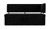 Кухонный прямой диван Стоун с углом правый (черный)