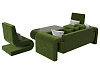 Набор Волна-2 (стол, диван, 2 кресла) (зеленый)