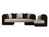 Набор Кипр-2 (диван, кресло) (корфу 02\коричневый цвет)
