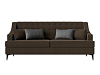 Прямой диван Марк (коричневый\серый)