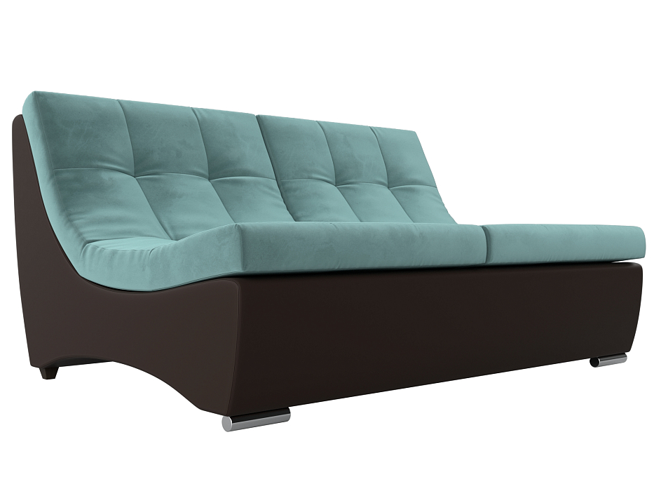 Модуль Монреаль диван (бирюзовый\коричневый)