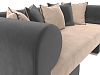 Набор Кипр-2 (диван, кресло) (бежевый\серый)