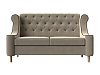 Прямой диван Бронкс (бежевый\коричневый)