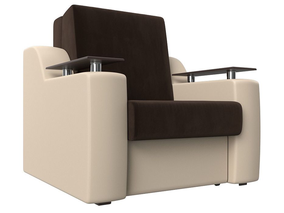 Кресло-кровать Сенатор 60 (коричневый\бежевый)