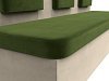 Кухонный прямой диван Маккон 3-х местный (зеленый\бежевый)