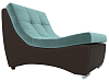 Модуль Монреаль кресло (бирюзовый\коричневый)