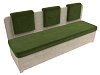 Кухонный прямой диван Маккон 3-х местный (зеленый\бежевый)