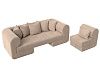 Набор Кипр-2 (диван, кресло) (бежевый)